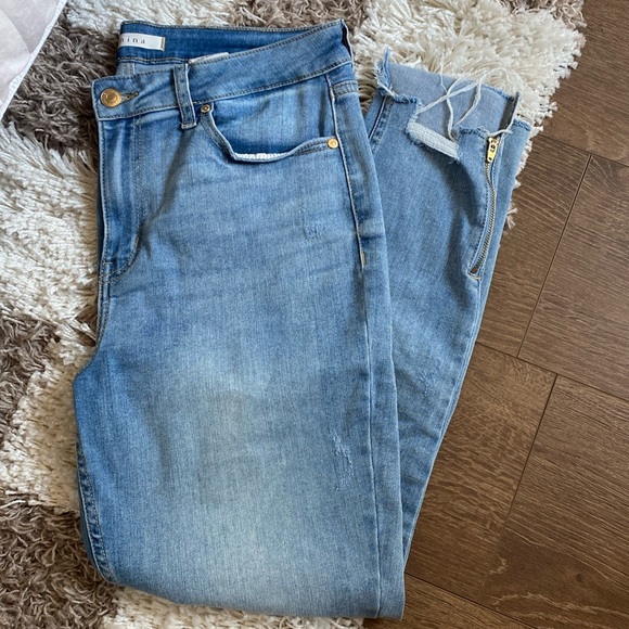 eunina Denim - ✨Eunina Light Blue Distressed Denim Jeans - Size 13